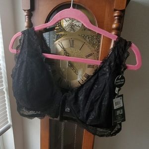 Laura Ashley black bra 3×